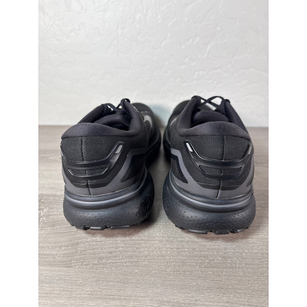 Brooks Ghost 15 Wms Sz 10 Narrow (2A) Triple Black Athletic Running Shoe Sneaker - Picture 8 of 9